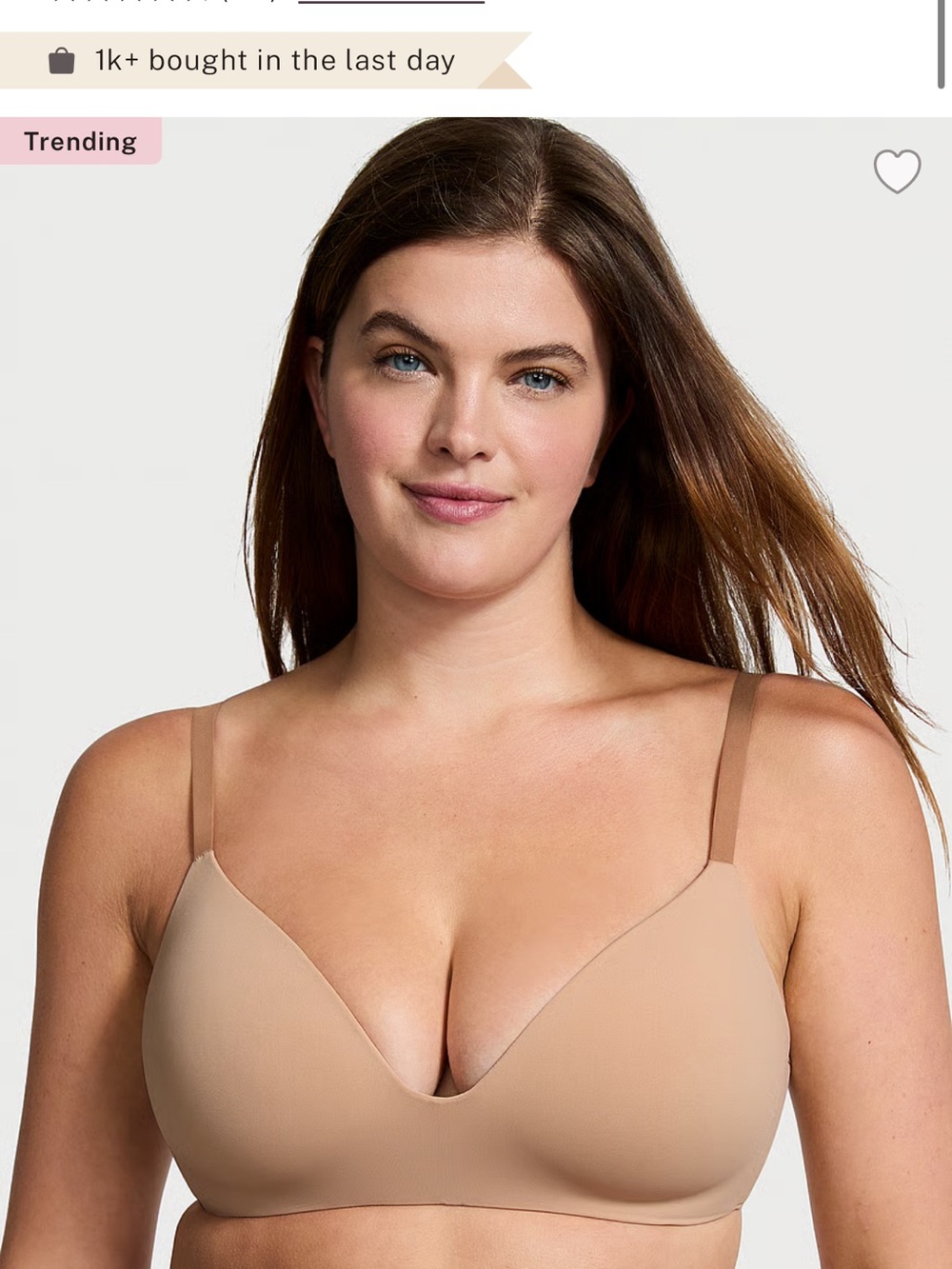Victoria secret lightly lined, wireless t-shirt bra